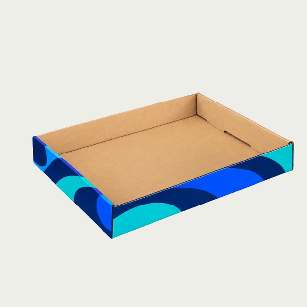 Corrugated trays